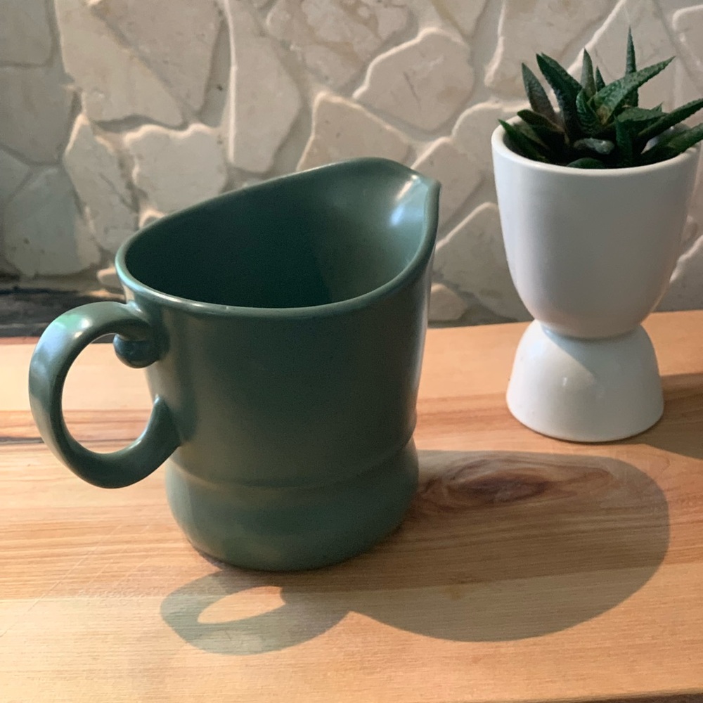 WOODS | Vintage Dark Green Creamer / Jug